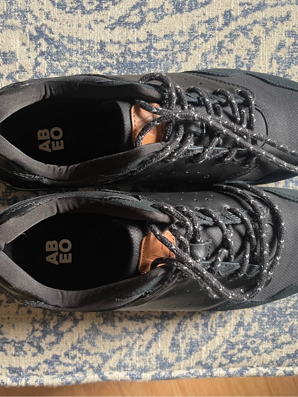 Women’s Size 11 Abeo Black Sneakers with White Accent